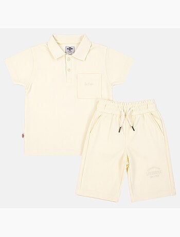 Lee Cooper - Conjunto infantil LEE COOPER composto por polo de manga curta e bermuda combinando