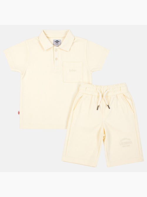 Lee Cooper - Conjunto infantil LEE COOPER composto por polo de manga curta e bermuda combinando - Kiabi Lee Cooper - Conjunto infantil LEE COOPER composto por polo de manga curta e bermuda combinando - Kiabi