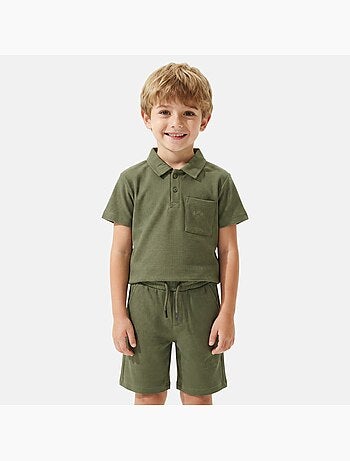 Lee Cooper - Conjunto infantil LEE COOPER composto por polo de manga curta e bermuda combinando