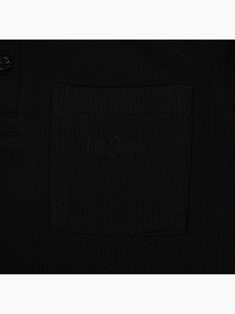 Lee Cooper - Conjunto infantil LEE COOPER composto por polo de manga curta e bermuda combinando Preto - Kiabi