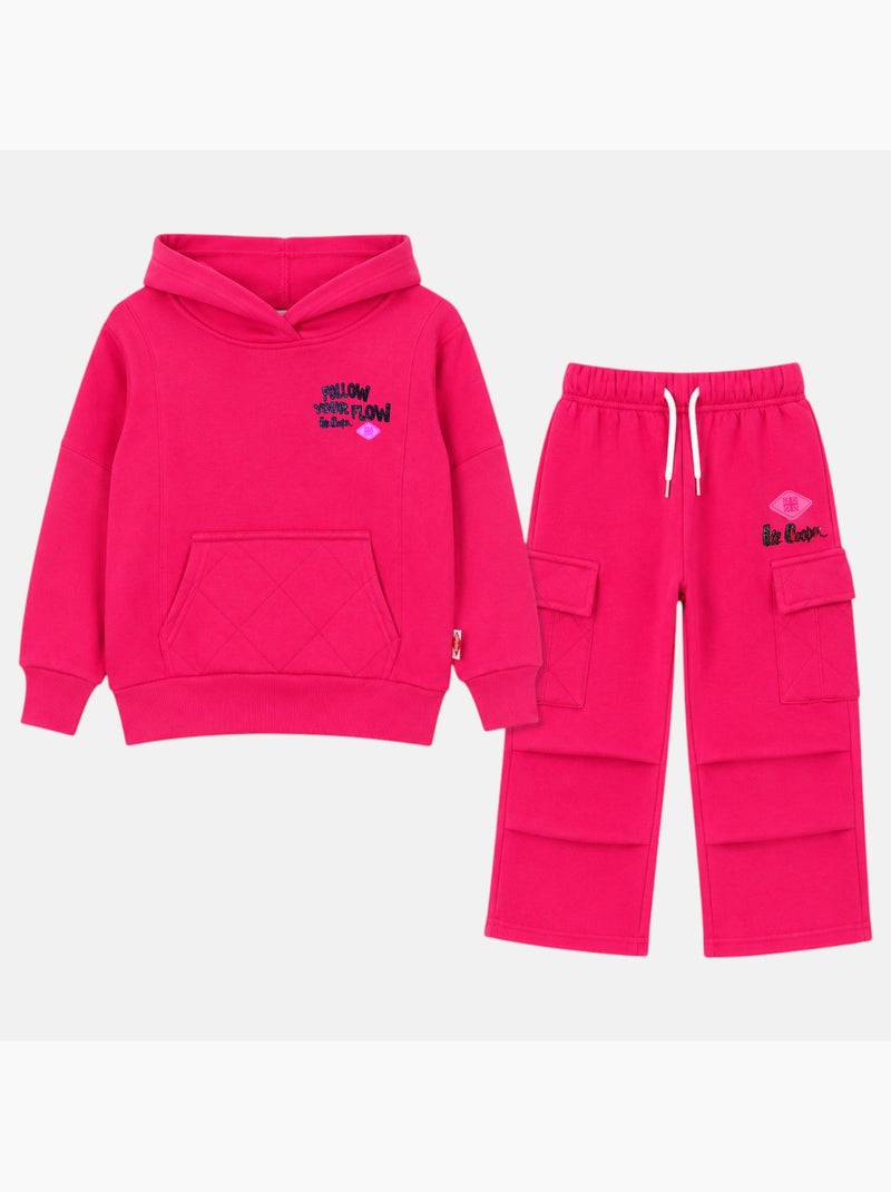 Lee cooper - conjunto para menina Rosa-fúcsia - Kiabi