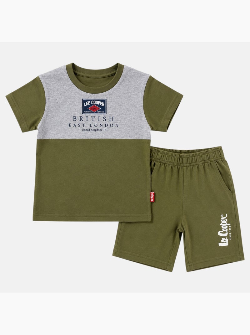 Lee Cooper - Conjunto para menino Cáqui - Kiabi