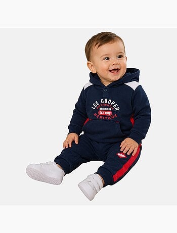 Lee Cooper - Conjunto sweat com capuz e calças jogging bebé
