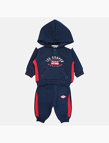 Lee Cooper - Conjunto sweat com capuz e calças jogging bebé