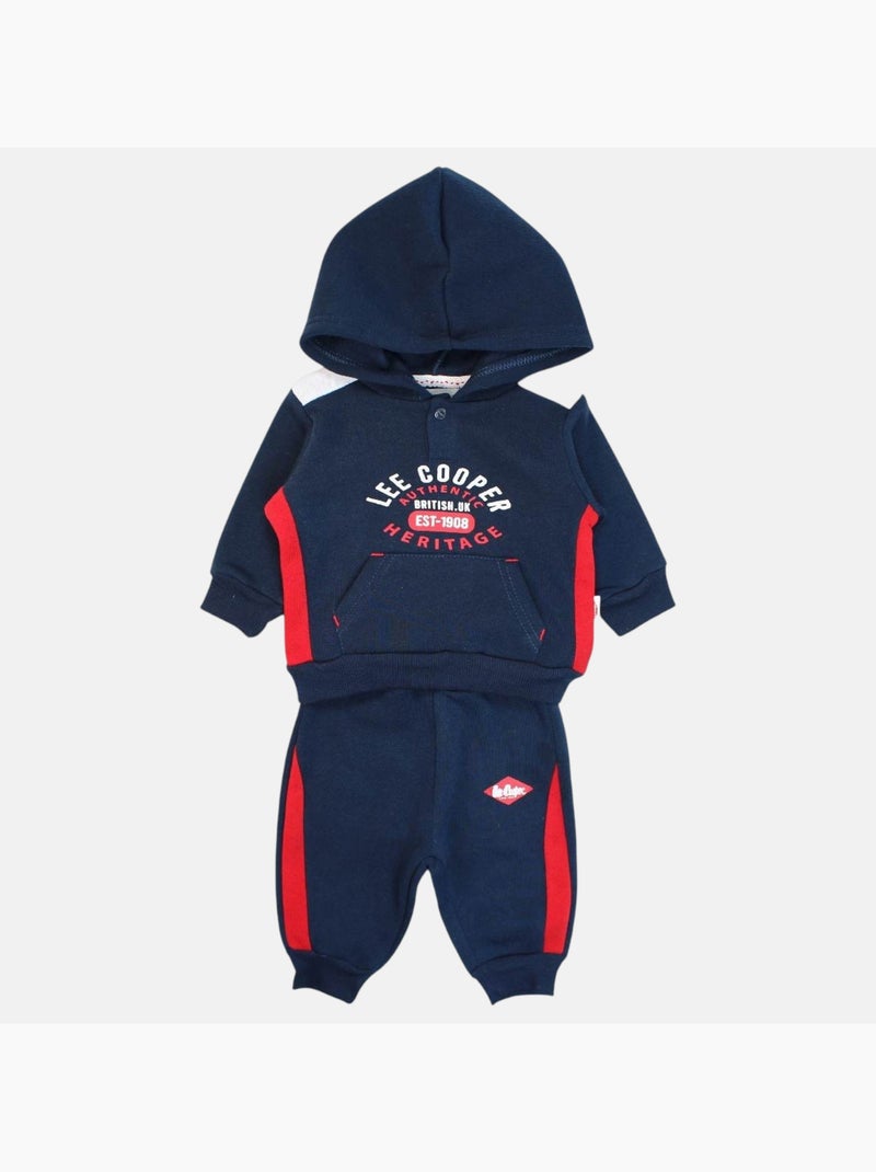 Lee Cooper - Conjunto sweat com capuz e calças jogging bebé Azul-marinho - Kiabi