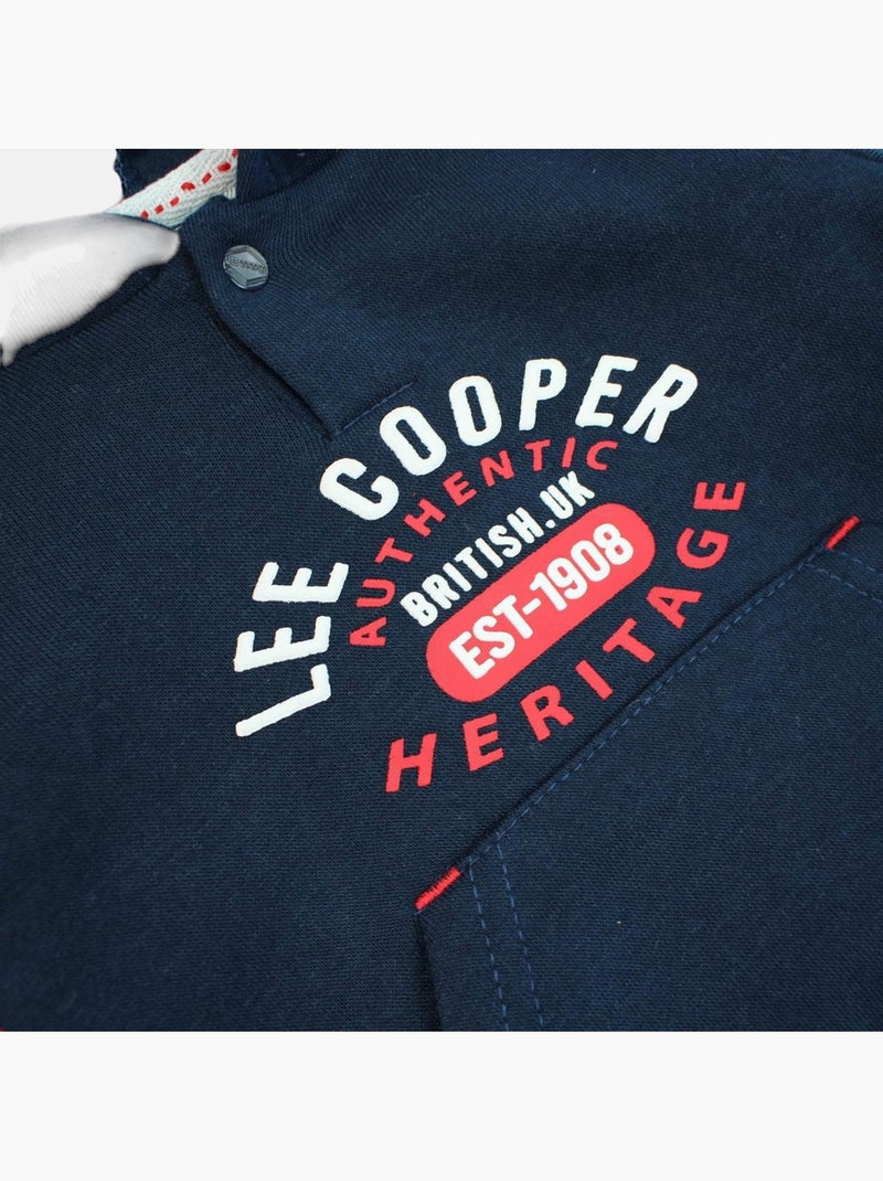Lee Cooper - Conjunto sweat com capuz e calças jogging bebé Azul-marinho - Kiabi