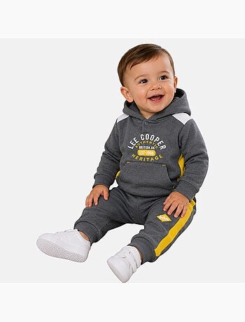 Lee Cooper - Conjunto sweat com capuz e calças jogging bebé