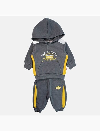 Lee Cooper - Conjunto sweat com capuz e calças jogging bebé