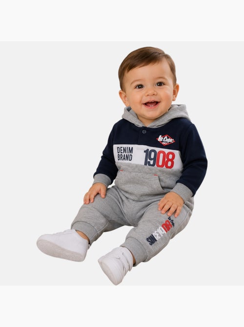 Lee Cooper - Conjunto sweat com capuz e calças jogging bebé - Kiabi Lee Cooper - Conjunto sweat com capuz e calças jogging bebé - Kiabi