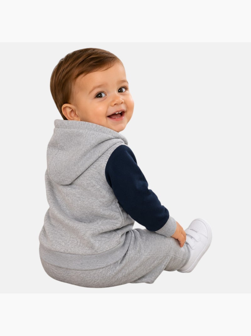 Lee Cooper - Conjunto sweat com capuz e calças jogging bebé Cinza - Kiabi