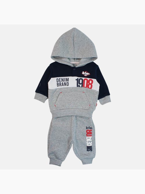 Lee Cooper - Conjunto sweat com capuz e calças jogging bebé - Kiabi Lee Cooper - Conjunto sweat com capuz e calças jogging bebé - Kiabi