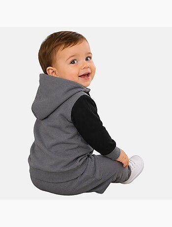 Lee Cooper - Conjunto sweat com capuz e calças jogging bebé