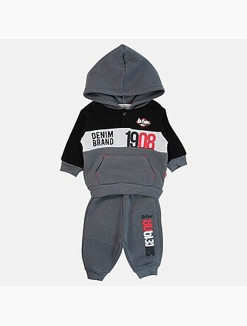 Lee Cooper - Conjunto sweat com capuz e calças jogging bebé