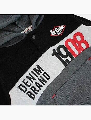 Lee Cooper - Conjunto sweat com capuz e calças jogging bebé
