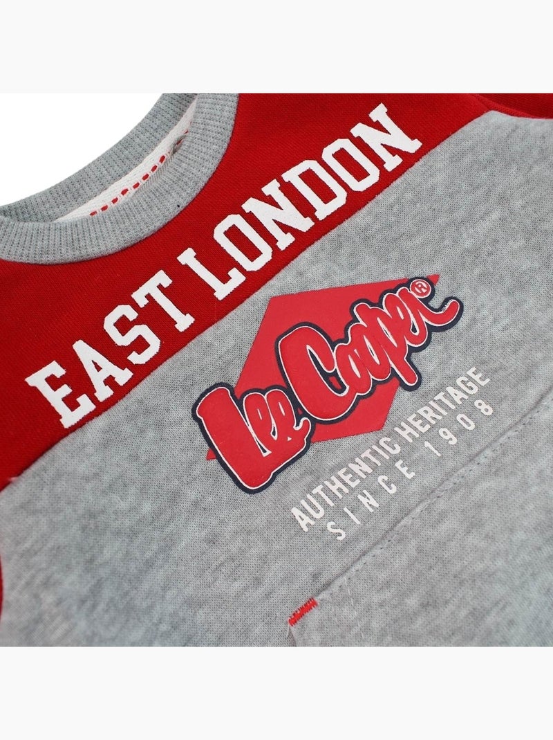 Lee Cooper - Conjunto sweat e calças jogging bebé Cinza - Kiabi