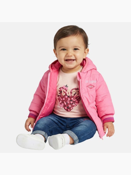 Lee Cooper - Conjunto t-shirt e calças com casaco com capuz bebé - Kiabi Lee Cooper - Conjunto t-shirt e calças com casaco com capuz bebé - Kiabi