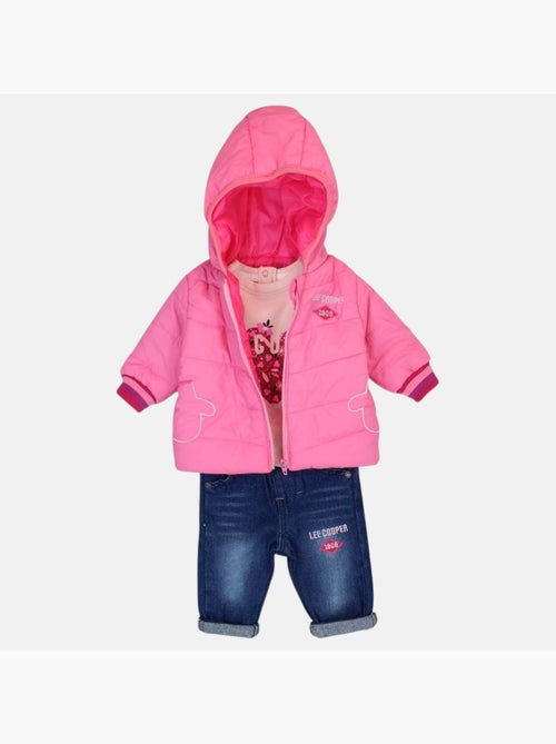 Lee Cooper - Conjunto t-shirt e calças com casaco com capuz bebé - Kiabi Lee Cooper - Conjunto t-shirt e calças com casaco com capuz bebé - Kiabi