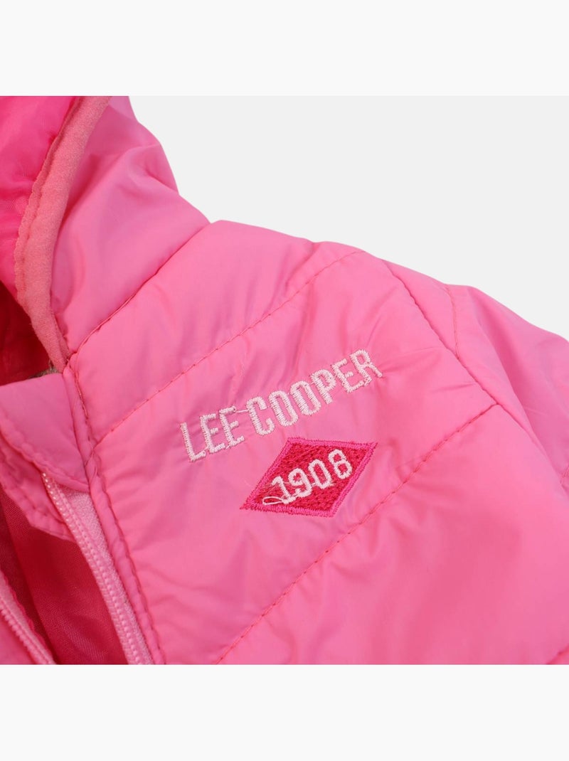 Lee Cooper - Conjunto t-shirt e calças com casaco com capuz bebé Rosa - Kiabi