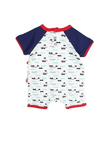 Lee Cooper - Macacão curto de verão menino com padrão e texto