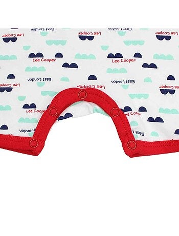 Lee Cooper - Macacão curto de verão menino com padrão e texto