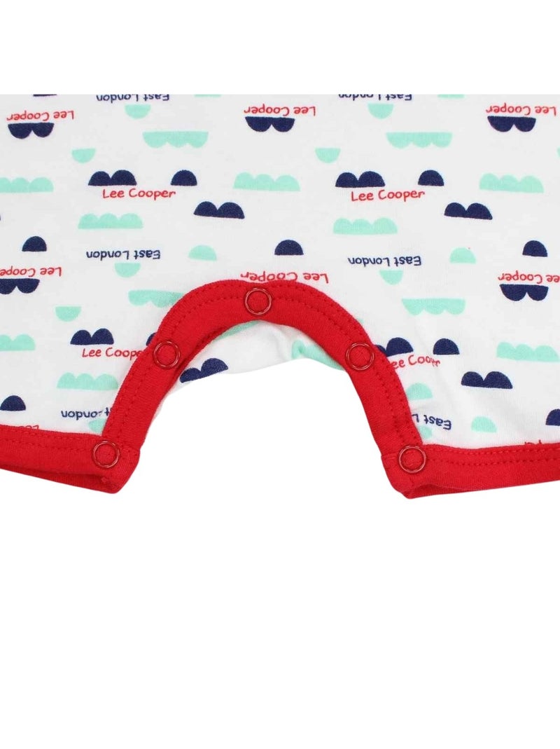 Lee Cooper - Macacão curto de verão menino com padrão e texto Azul - Kiabi