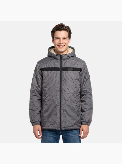 Lee cooper - parka com fecho de correr e capuz com acabamento em pele sintética - Kiabi Lee cooper - parka com fecho de correr e capuz com acabamento em pele sintética - Kiabi