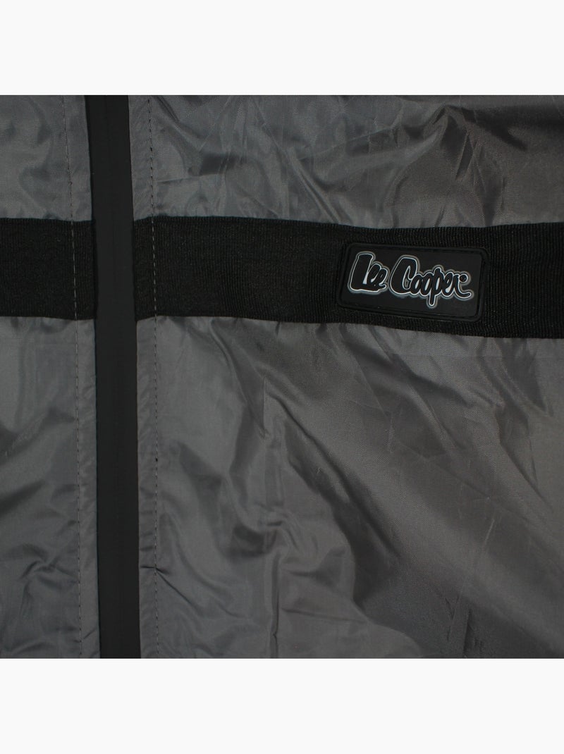 Lee cooper - parka com fecho de correr e capuz com acabamento em pele sintética Cinza - Kiabi