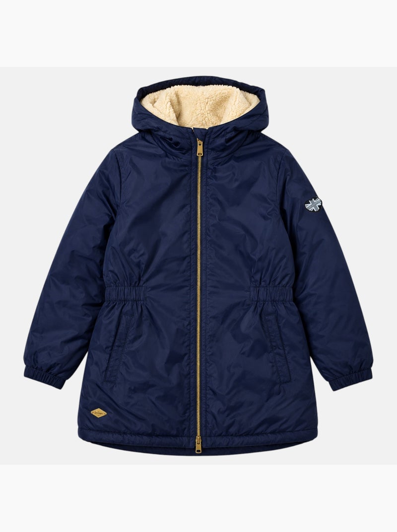 Lee cooper - parka infantil para menina Azul-marinho - Kiabi