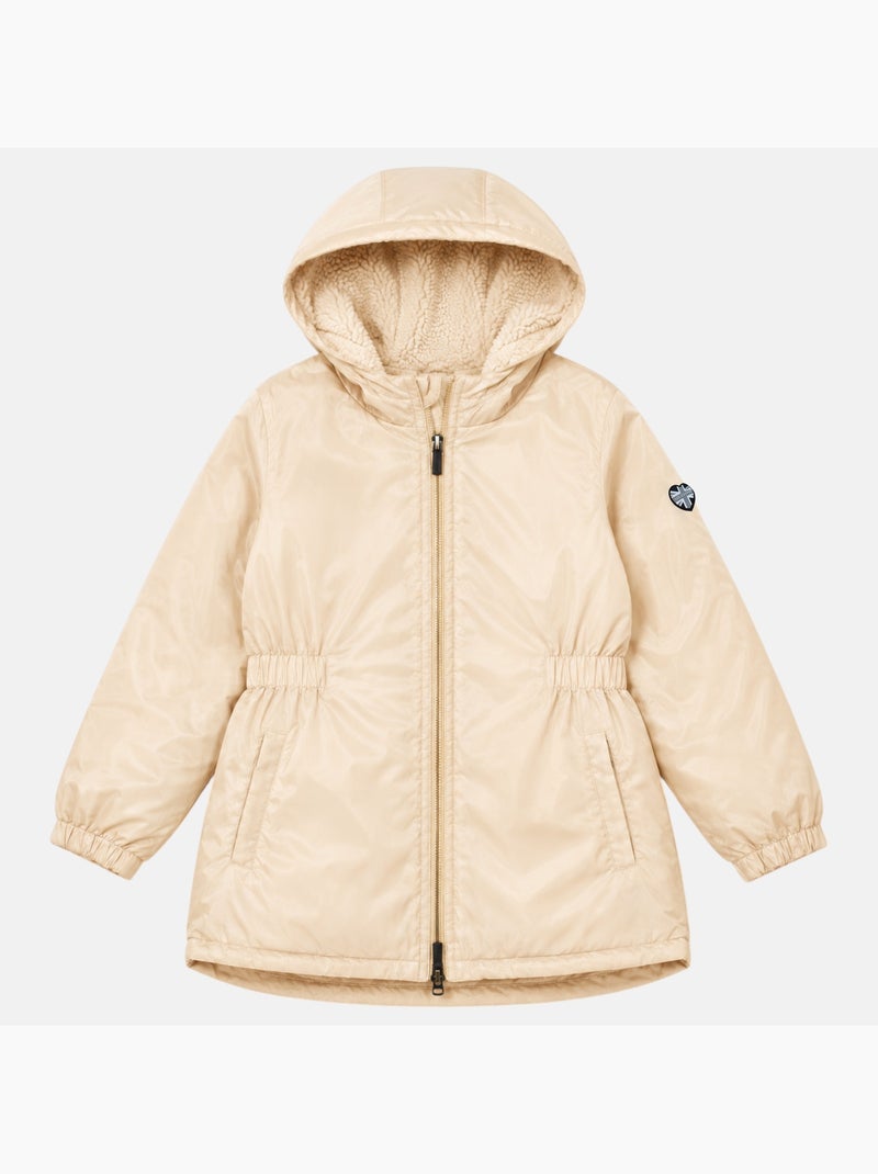 Lee cooper - parka infantil para menina Ecru - Kiabi