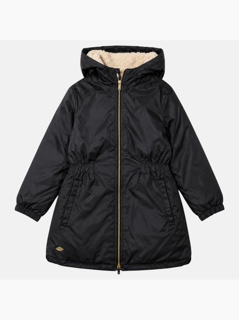 Lee cooper - parka infantil para menina Preto - Kiabi