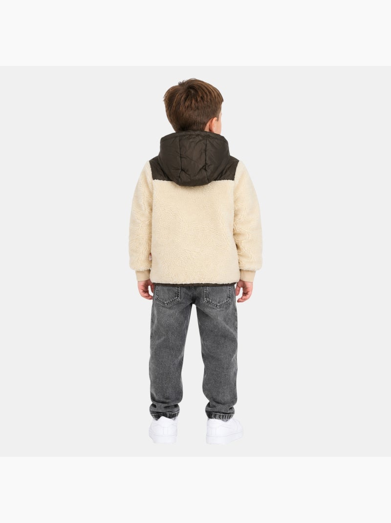 Lee cooper - parka infantil para menino Cáqui - Kiabi