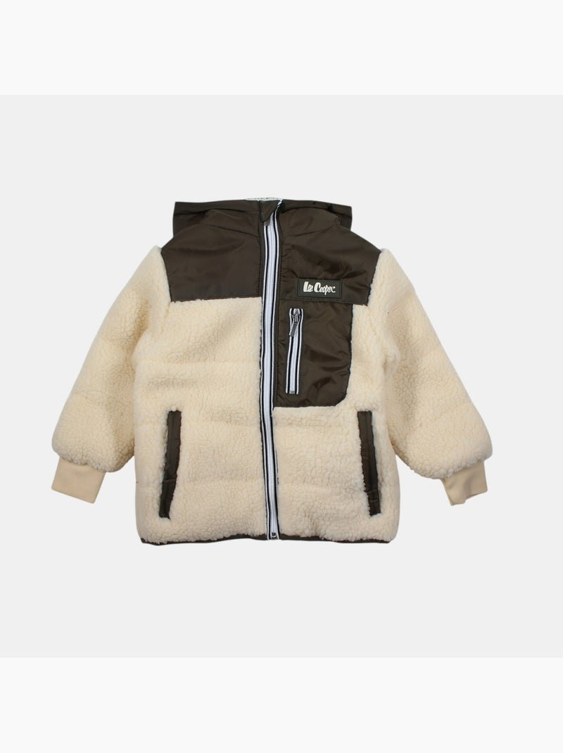 Lee cooper - parka infantil para menino Cáqui - Kiabi