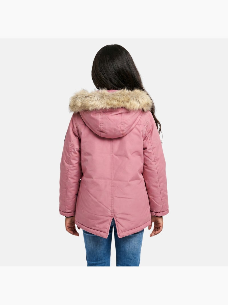 Lee Cooper - Parka menina estampada Rosa - Kiabi