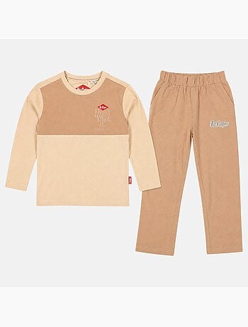 Lee cooper - pijama com inserções contrastantes, mangas compridas