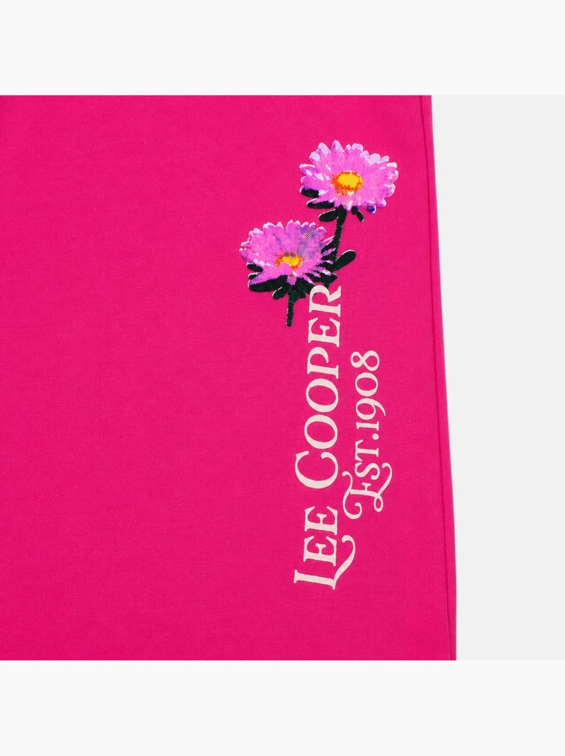 Lee cooper - pijama de menina  floral Rosa-fúcsia - Kiabi