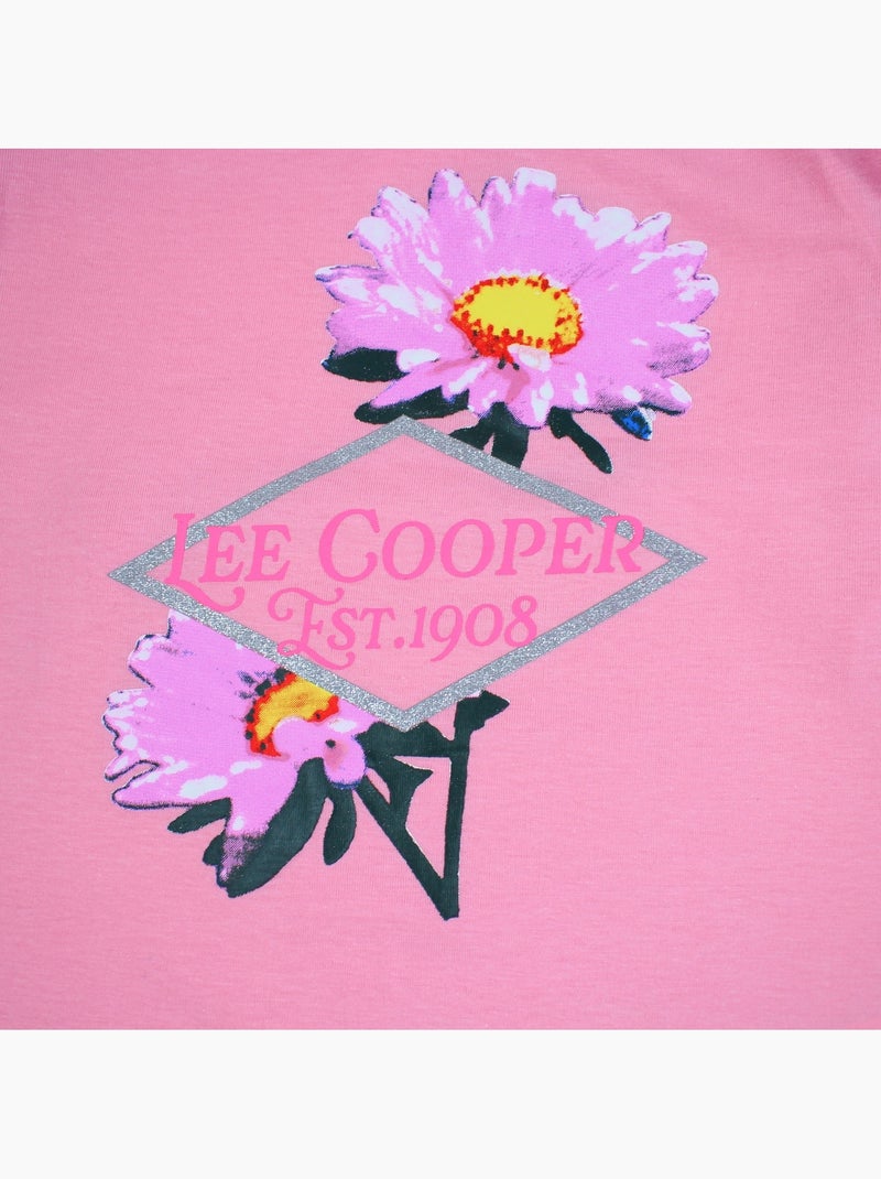 Lee cooper - pijama de menina  floral Rosa-fúcsia - Kiabi