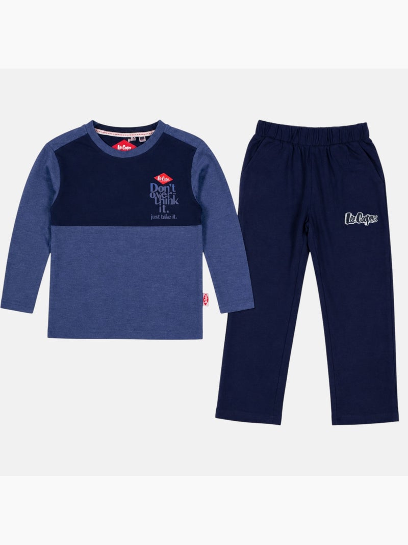 Lee cooper - pijama infantil para menino Azul-marinho - Kiabi