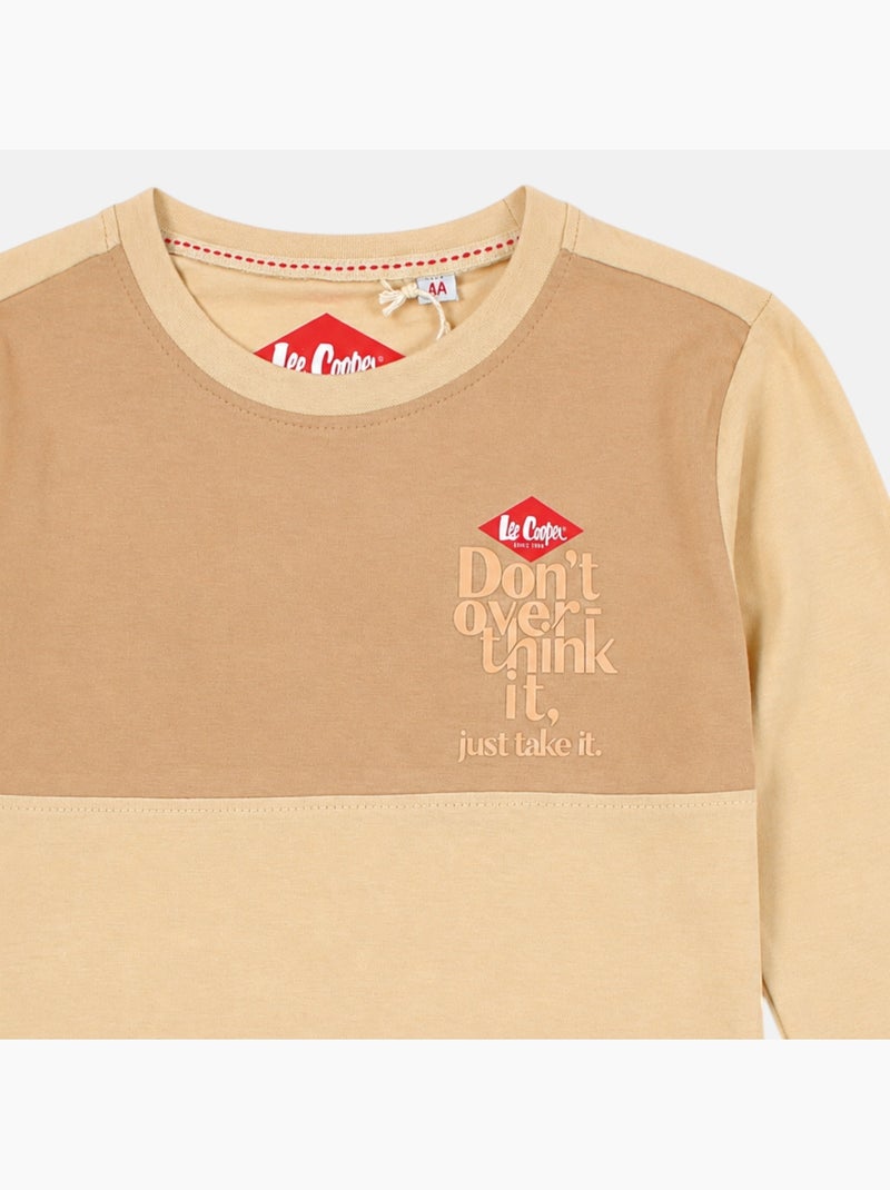 Lee cooper - pijama infantil para menino Bege - Kiabi