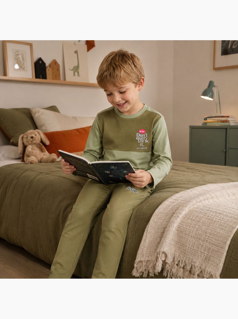 Lee cooper - pijama infantil para menino Cáqui - Kiabi