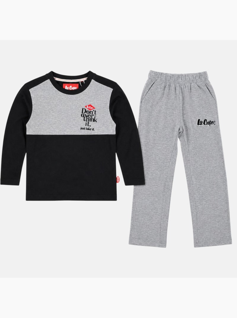 Lee cooper - pijama infantil para menino Cinza - Kiabi