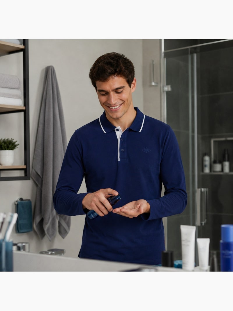Lee Cooper - Polo homem  de manga comprida Azul-marinho - Kiabi