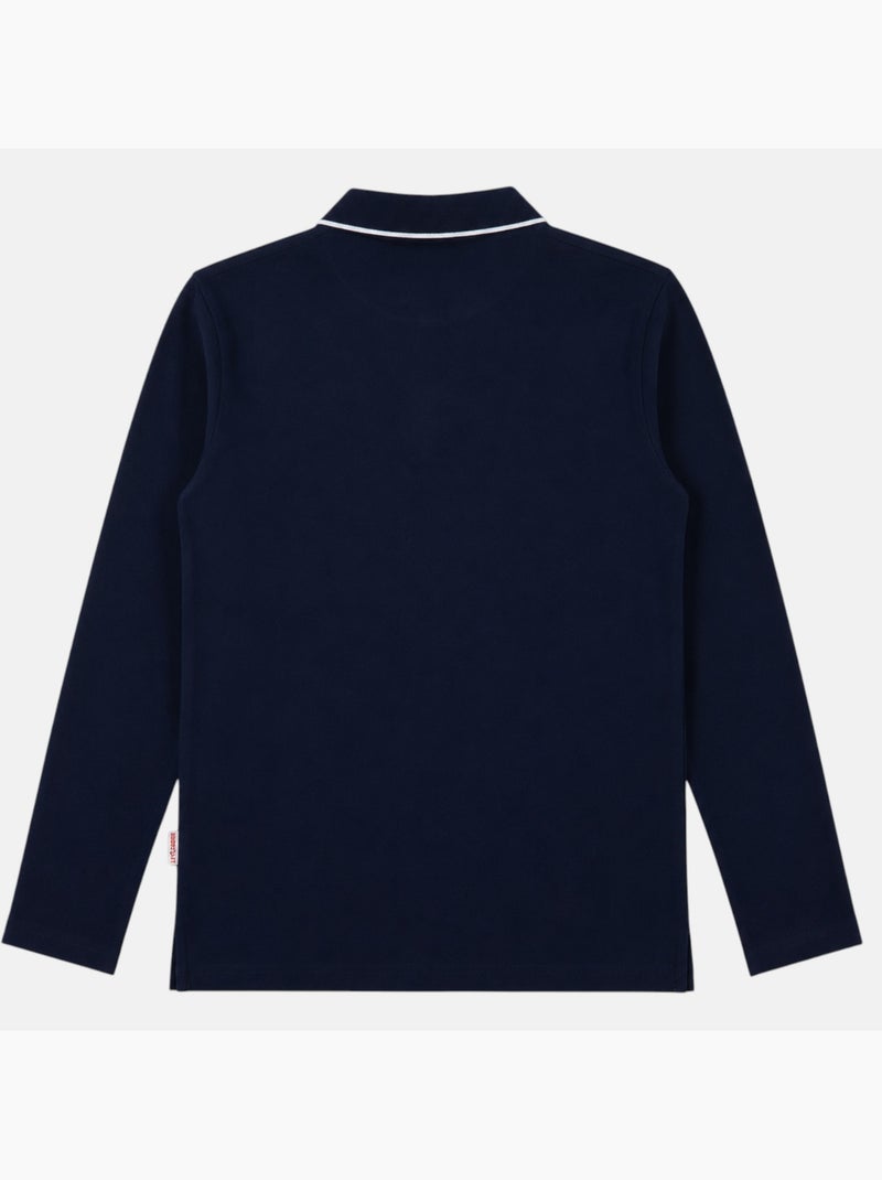 Lee Cooper - Polo homem  de manga comprida Azul-marinho - Kiabi
