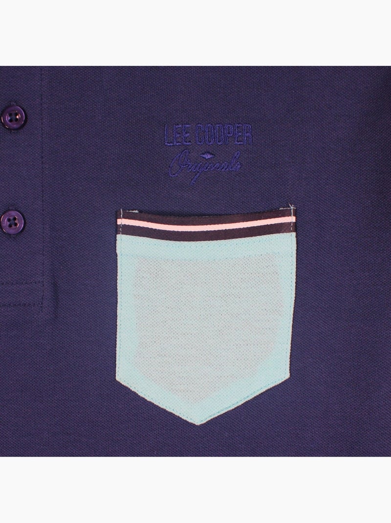 Lee Cooper - Polo homem  de manga comprida Azul-marinho - Kiabi