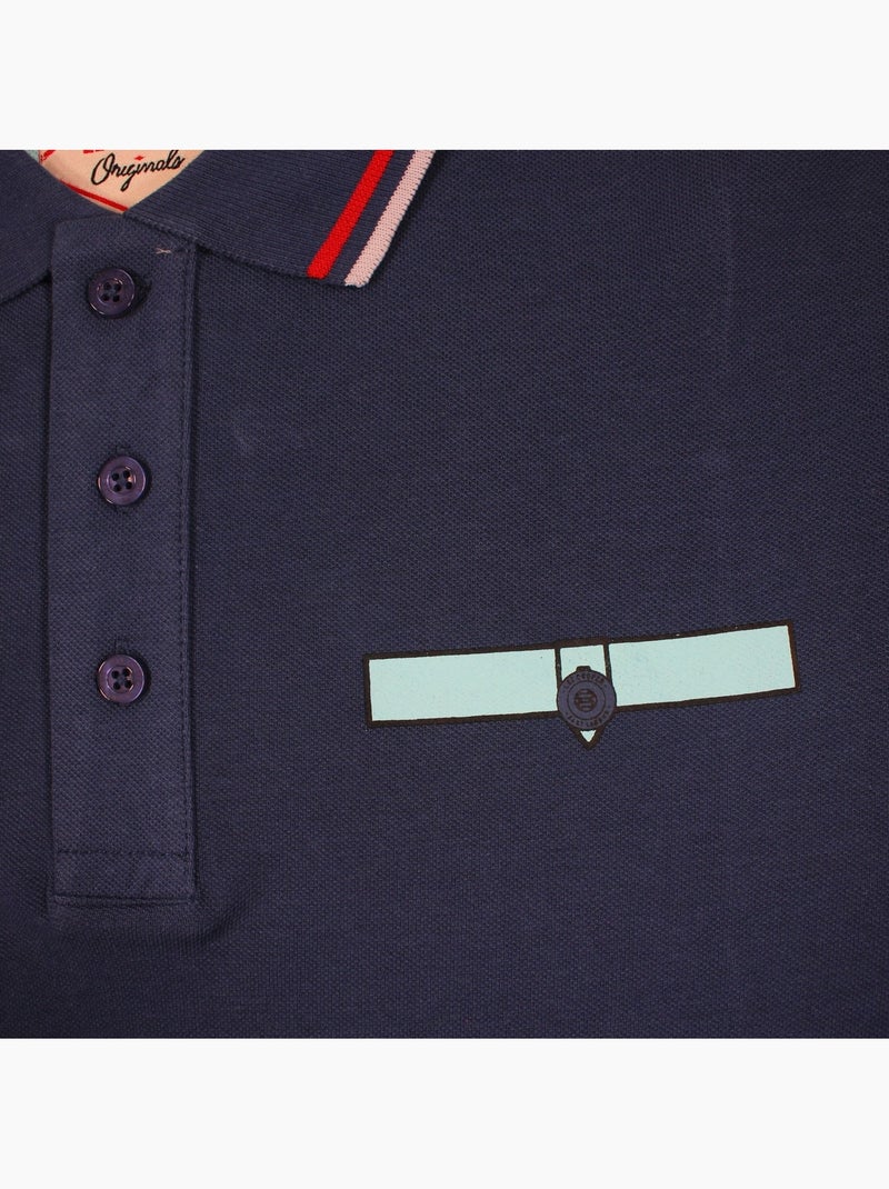 Lee Cooper - Polo homem  de manga comprida Azul-marinho - Kiabi