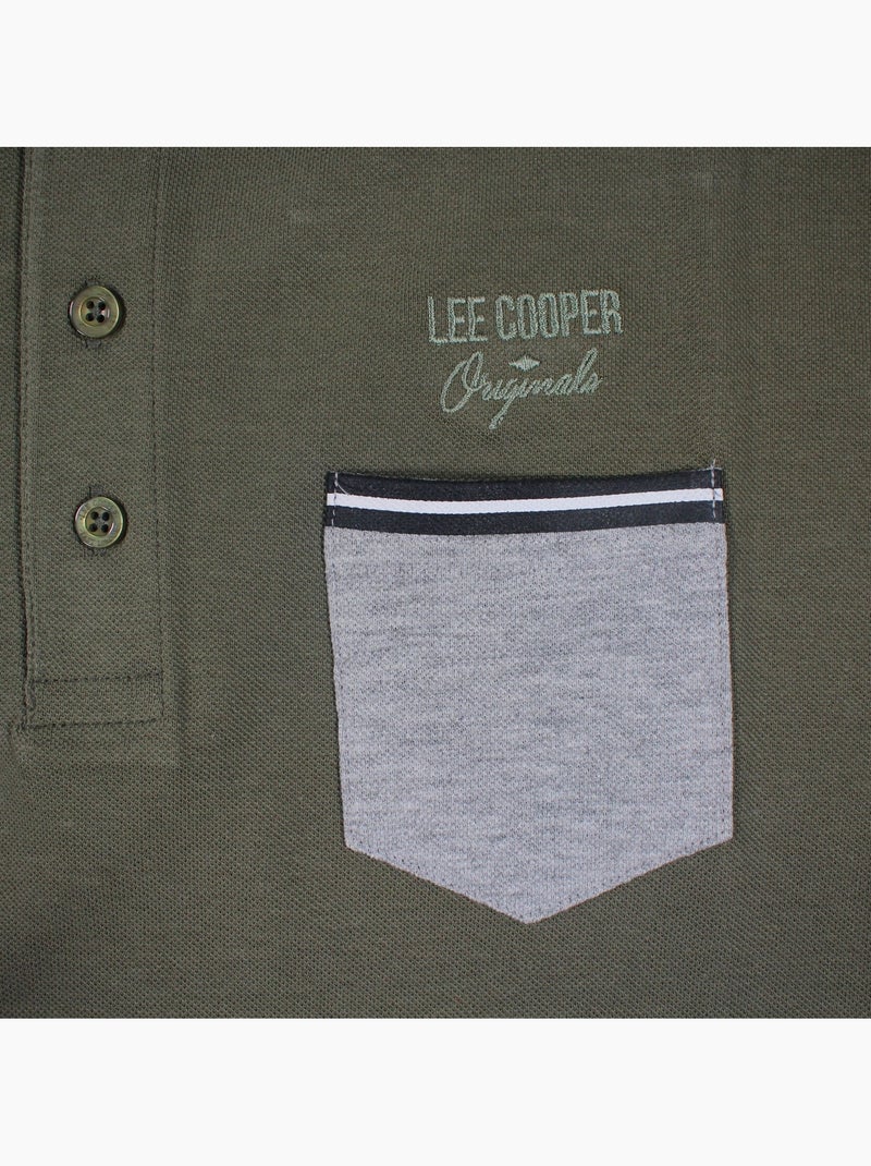 Lee Cooper - Polo homem  de manga comprida Cáqui - Kiabi
