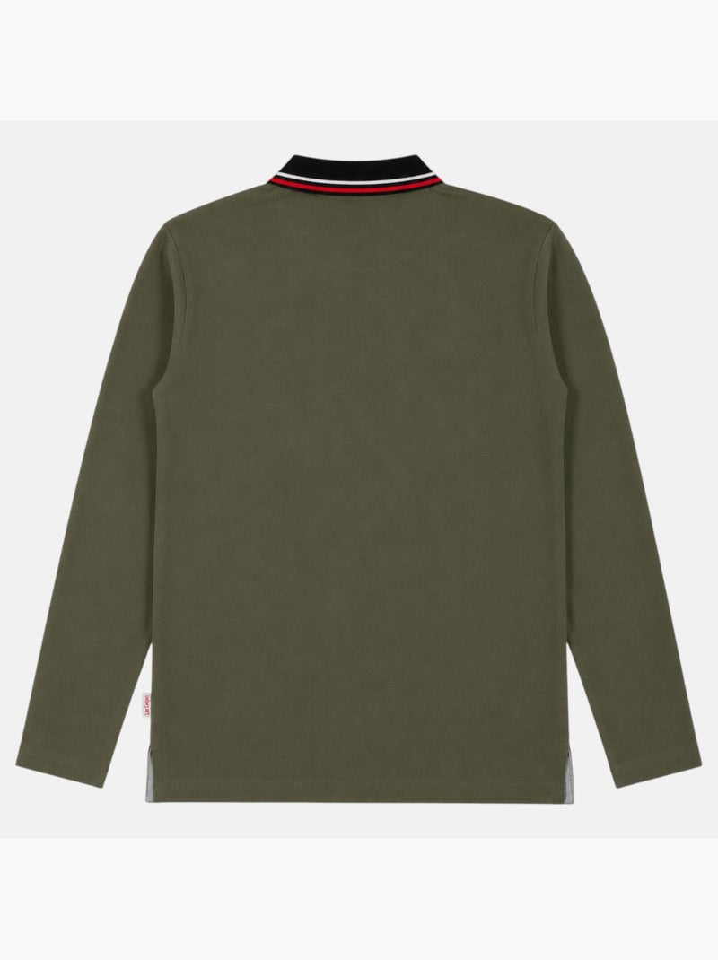 Lee Cooper - Polo homem  de manga comprida Cáqui - Kiabi
