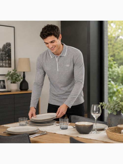 Lee Cooper - Polo homem de manga comprida - Kiabi Lee Cooper - Polo homem de manga comprida - Kiabi