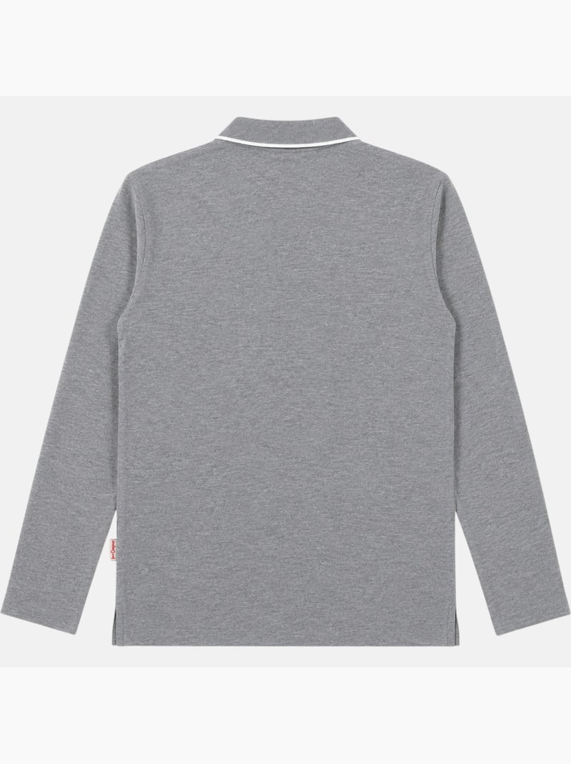 Lee Cooper - Polo homem  de manga comprida Cinza - Kiabi