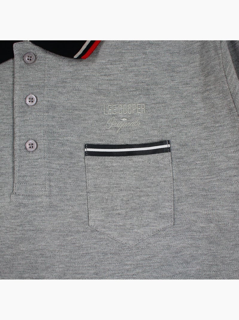 Lee Cooper - Polo homem  de manga comprida Cinza - Kiabi