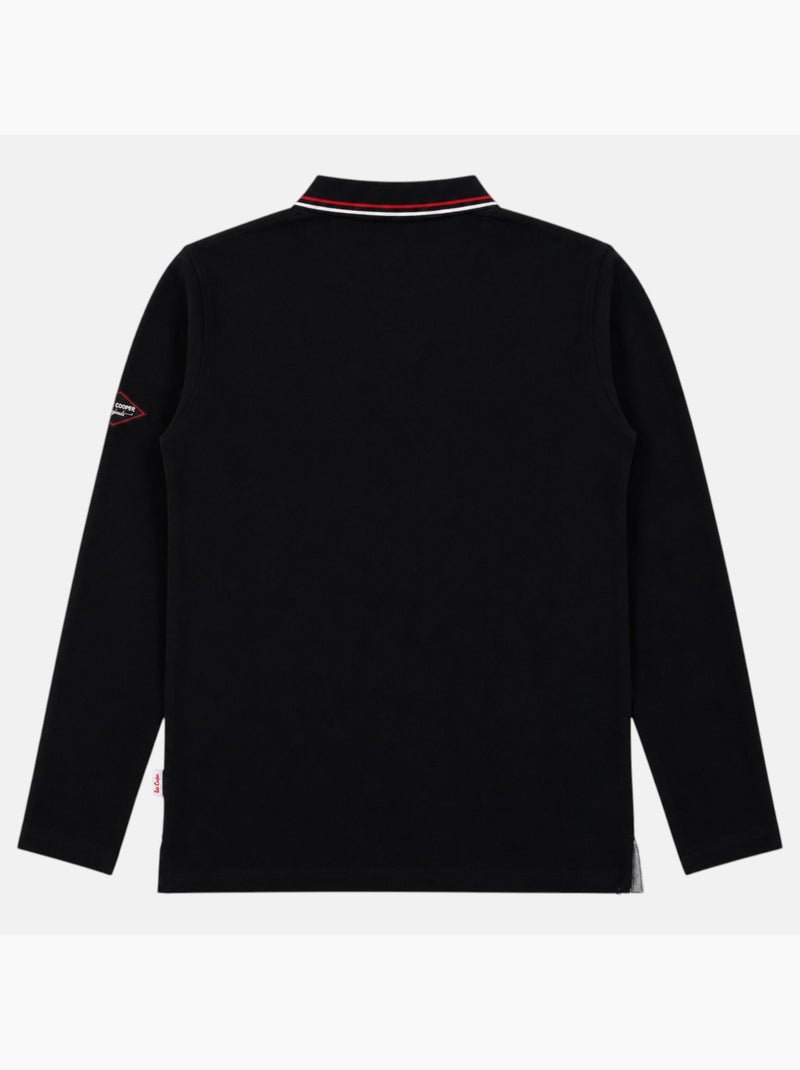 Lee Cooper - Polo homem  de manga comprida Preto - Kiabi